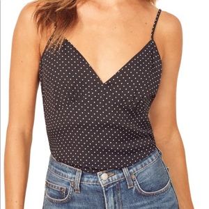 Reformation Lorenza Polka Dot Camisole